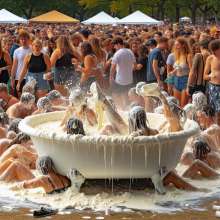 Bobographer: Tub in the Park series--Whipped Cream event