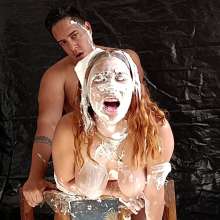 JohnWam: Candy Gets Pied and Fucked