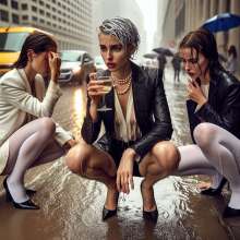 carlosstf33: Wet and muddy Shoes--nude, pantyhosed or stockinged legs