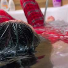 Wet Live Team: Completely Wetting the Hair and the Line between the Hairs