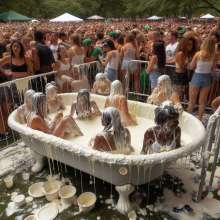 Bobographer: Tub in the Park series--Whipped Cream event
