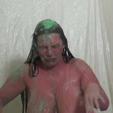 Big_Tits_Gunge: Dani Gets Green Slimed!
