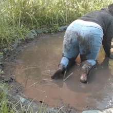 Darkabyss445: Darkabyss445 in Her Sexy Muddy Adventure