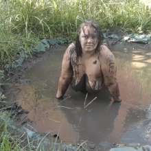 Darkabyss445: Darkabyss445 in Her Sexy Muddy Adventure