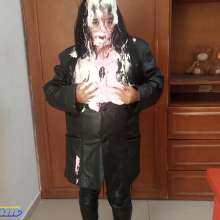 Hikari-Studio-Wam: Destroying My Leather Suit with Pie and Rainbow Frosting