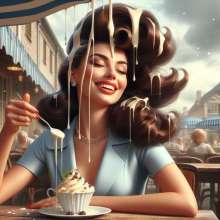 splathair2020: 50s ladies with desserts