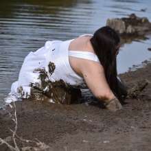 JD and Messy Andi: A Beautiful Bride in the Mud!