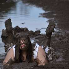 JD and Messy Andi: A Beautiful Bride in the Mud!