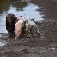 JD and Messy Andi: A Beautiful Bride in the Mud!