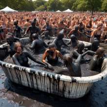 Bobographer: Tub in the Park series--Black Sludge