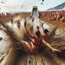 Bobographer: Huge Mud Weekend Event at the Beach--Part 1