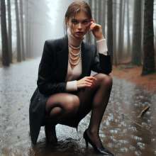 carlosstf33: Wet and muddy Shoes--nude, pantyhosed or stockinged legs