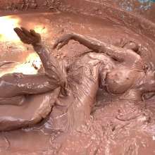 Messygirl: Jani Vs Zoey Mud Wrestling