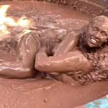 Messygirl: Jani Vs Zoey Mud Wrestling