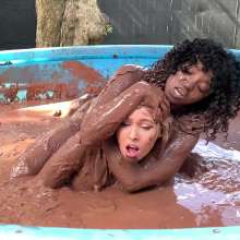 Messygirl: Jani Vs Zoey Mud Wrestling