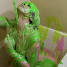 Miss Nicole: Messy Latina Meredith Is Slimed in the Tub
