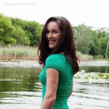WAM Photography: Two Girls Splashing around in the Lake (remastered)