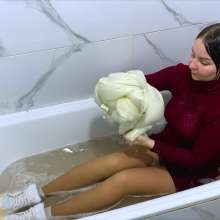 Wet Live Team: My Baloney Vest and Dress Got Soaked through in the Bath