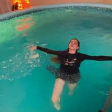 Wet Live Team: Natashka Got Completely Wet in a Dress, Skirt and Pool