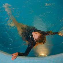 Wet Live Team: Natashka Got Completely Wet in a Dress, Skirt and Pool