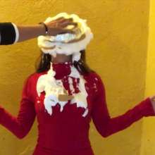 RevSlymsford: Naughty Uny Student Thiswas Girl Gets Pied In White Jeans