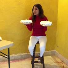 RevSlymsford: Naughty Uny Student Thiswas Girl Gets Pied In White Jeans