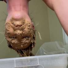 Slimed Models: Scarlett Interviewed and Dunked in Wet Dog Food