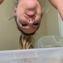 Slimed Models: Scarlett Interviewed and Dunked in Wet Dog Food