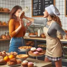 Sleazoid44: Rude Bakery Customers Get Pied