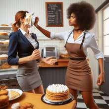 Sleazoid44: Rude Bakery Customers Get Pied