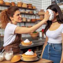 Sleazoid44: Rude Bakery Customers Get Pied