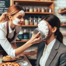 Sleazoid44: Rude Bakery Customers Get Pied