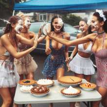 Sleazoid44: Bake Sale Pie Fight