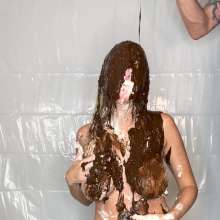 Slimed Models: Topless Ashley Cakes Herself, Chocolate Slimed, and Pied