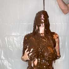 Slimed Models: Topless Ashley Cakes Herself, Chocolate Slimed, and Pied