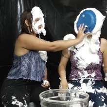 Ready2Wam Studio: Toss The Coin Messy Game with Maya and Monica