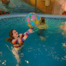 Wet Live Team: Two Girlfriends Getting Completely Wet Playing in the Pool