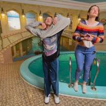 Wet Live Team: Two Girlfriends Getting Completely Wet Playing in the Pool