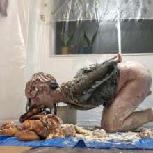 VioletVixen: 100 Eclairs Crazy Pantyhose Filling+orgasms+yogurt Angle 1