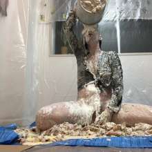 VioletVixen: 100 Eclairs Crazy Pantyhose Filling+orgasms+yogurt Angle 1