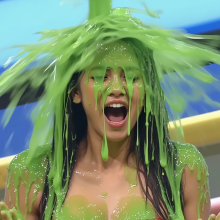 MrBloom: Green Slime Action shots