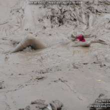 DungeonMasterOne: Maude in the Mud in leotard and leggings!