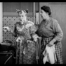 Gater: vintage TV find: messy foam scene from The Kitchen Lady (1918)
