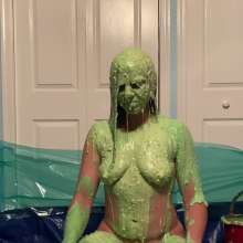 Slimed Models: Angela Gets a Humiliating Sliming Butt Naked