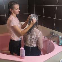 Lara_eurowam: Another Hairwash Fun after Oil This Time with Ilona--H003