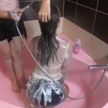 Lara_eurowam: Another Hairwash Fun after Oil This Time with Ilona--H003