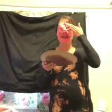 Thefetishgirl: Cb Takes 20 Pink Pies to the Face