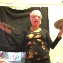 Thefetishgirl: Cb Takes 20 Pink Pies to the Face