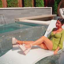 WetlookFashion: Diana Gets Wet in a Sexy Short Dress and Heels