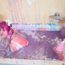 messyhot: English Raver Girl Candi Slimed for Her First Time